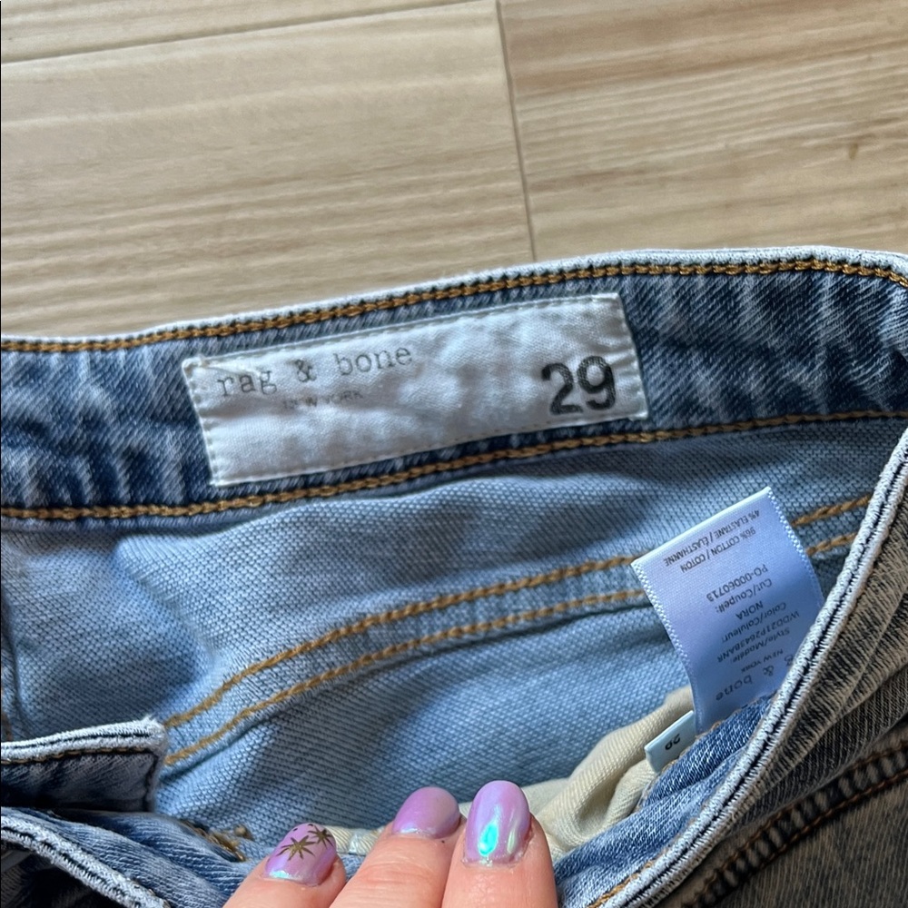 Rag & Bone Gray Straight Leg Jeans - Picture 3 of 3